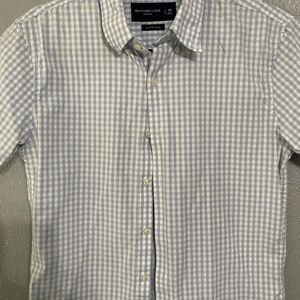 Abercrombie & Fitch Light Blue Gingham Men's Shirt